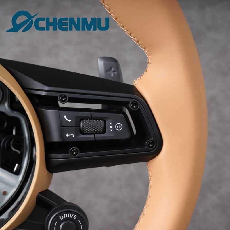 Suitable for Porsche Cayenne, Panamera, 992, Cayman, 718 Boxster modified with a new beige steering wheel