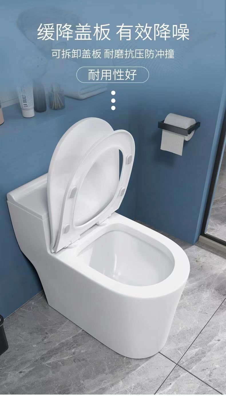 Large-diameter ordinary ceramic anti-odor toilet for household use, siphonic toilet for small-sized bathroom fixtures, new style Application Scenario