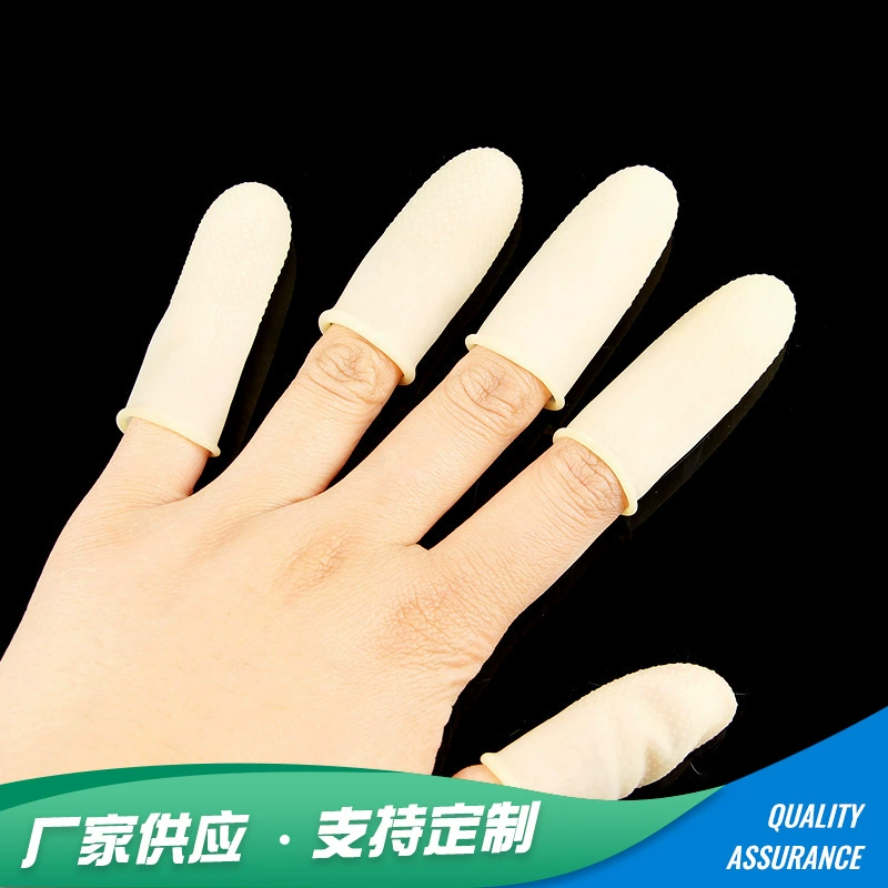 Противоскользящие латексные напальчники, износостойкие защитные перчатки с косточками, одноразовые промышленные латексные напальчники