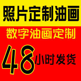 厂家自销diy数字油画diy填色画自拍照片定&做油彩丙烯填充数字画