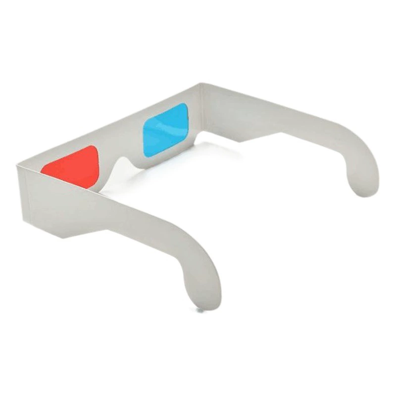 В наличии 3D очки бумажные красные и синие очки 3D стерео очки одноразовые бумажные 3D очки