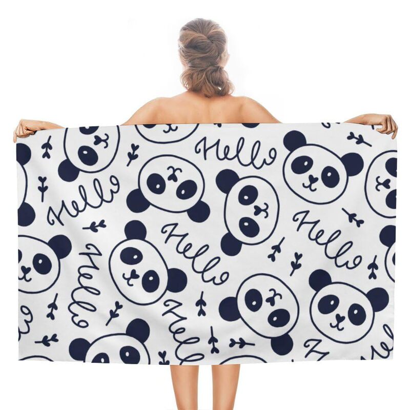 Beach Towel Bath Towel Cute Panda Bath Towel Women Girls Children Men Light Water Absorbent Quick-drying Beach Towel Beach Towel Bath Towel Cute Panda Bath Towel Women Girls Children Men Light Water Absorbent Quick-drying Beach Towel