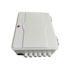 批发96芯光缆分光路器箱SMC室外法兰支架式分纤箱可叠加熔纤盘箱