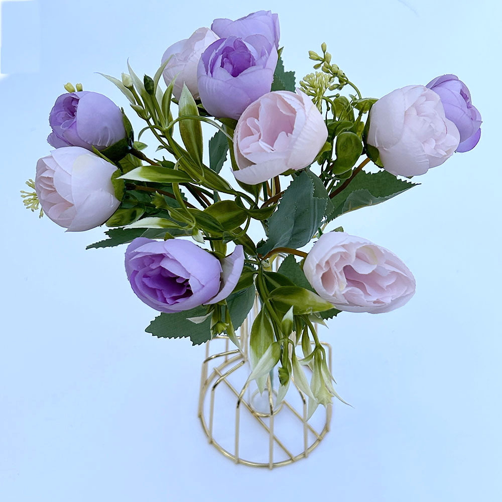 Artificial Peony Buds Decorative Silk Flowers For Wedding Decor_voghion.com