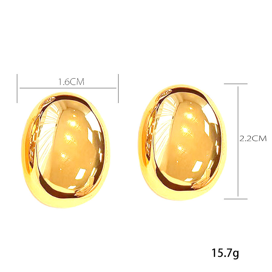 15g Weight Alloy Ear Needle Material Ear Studs Classification 1 Pair Quantity Holiday, Banquet, Selfie Occasion Alloy Material Water Droplets Pattern All Seasons Season Women's Gender Plating Design Casual, Elegant, Lady Style 1 Pair Casual Elegant Lady Water Droplets Plating Alloy Ear Studs 4