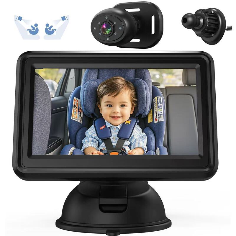 Car-Mounted Baby Monitor 4.3inch Hd Ips Screen Full-View Car Display Monitor Baby Safety Monitor Car-Mounted Baby Monitor 4.3inch Hd Ips Screen Full-View Car Display Monitor Baby Safety Monitor