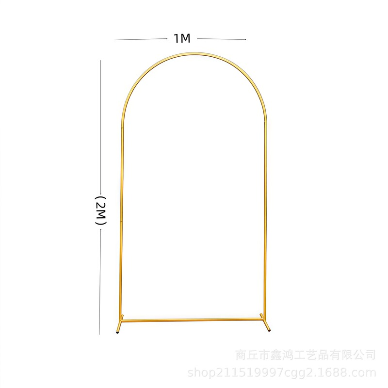結婚式の小道具アイアンゴールドスリーピースカーブシェルフ結婚式のウェルカムオーナメントフラワースタンドバルーンアーチステージスタンド|undefined