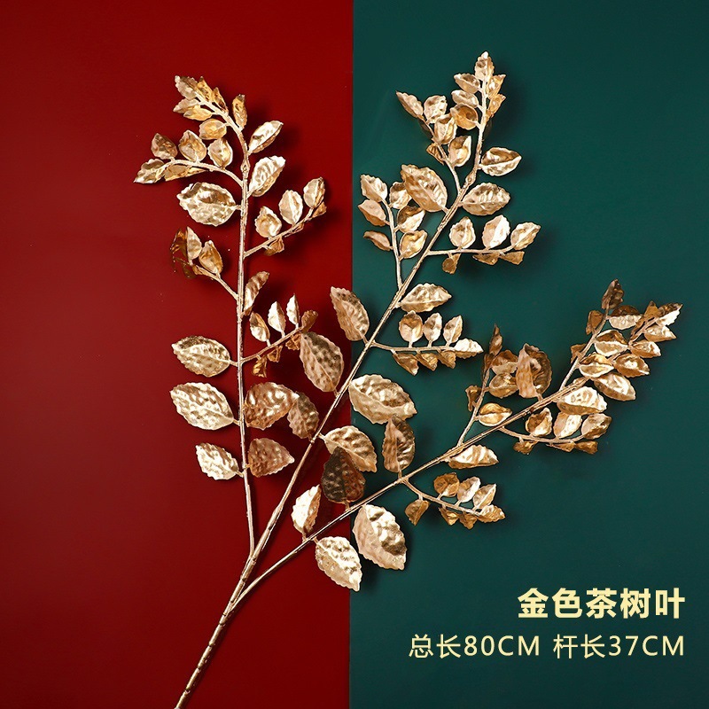 1 hoja de té dorado amarillo brillante