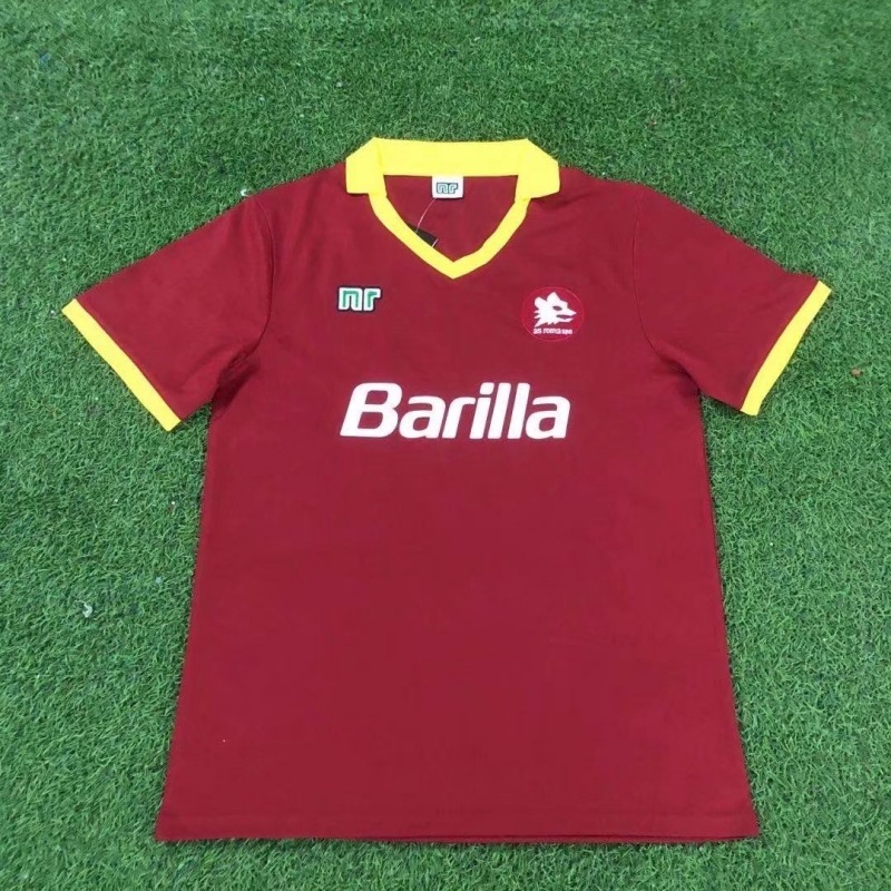 98-99セリエaローマ復古ユニフォーム17-18シーズンホーム半袖10号トーティ戦神サッカー服|undefined