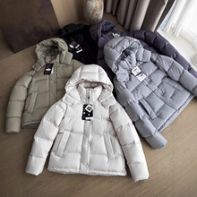 篙阶露家可溯源90白鸭绒五格连帽短款小个子加厚保暖短羽绒服外套