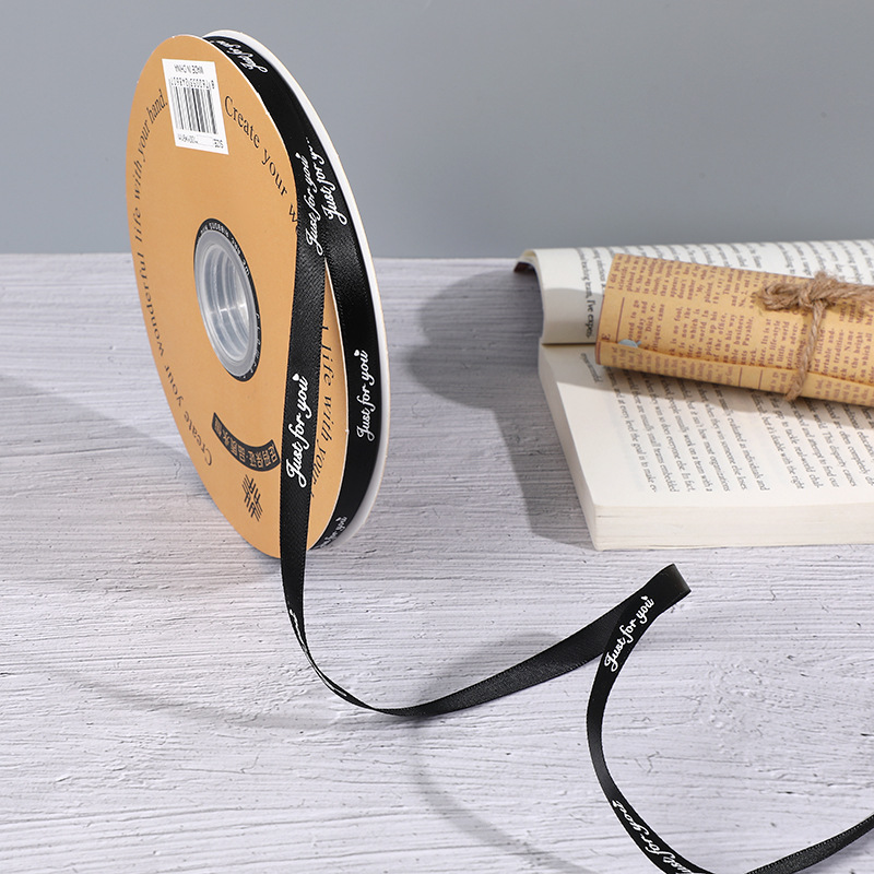 1cm100 tamaño sólo para usted Inglés cinta de poliéster flores regalo DIY decoración de la torta del regalo cinta de color