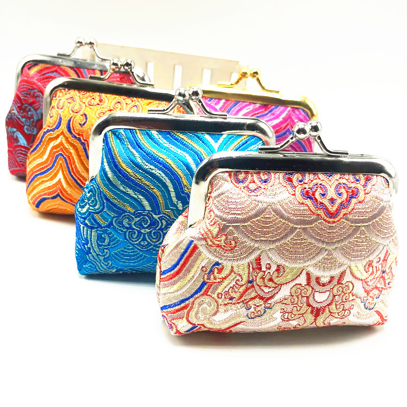 Women's Printing Satin Buckle Wallets display picture 1