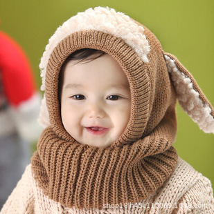 Korean version of winter puppy shape jumpie wool baby cloak warm shawl Korean version of the scarf wholesale men's and women's treasure