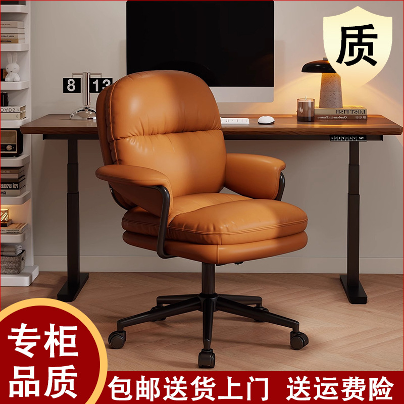 Home Computer Chair, Light Luxury Study Desk Chair, Comfortable for Long Sitting, Bedroom Seat, Office Chair, Swivel Chair, Chair with Backrest