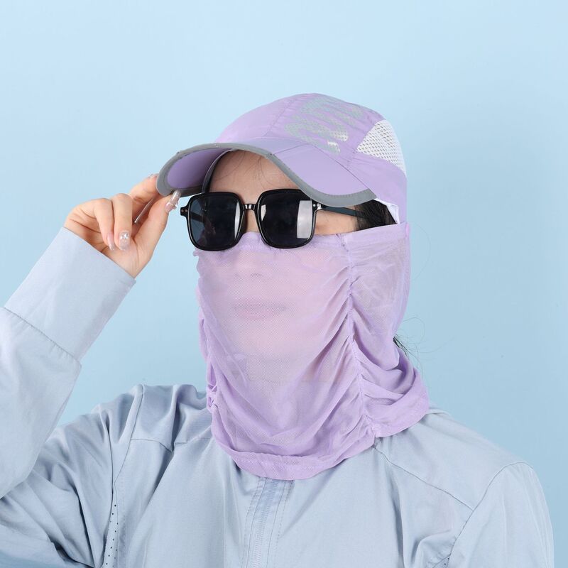 New Sun Protection Hat, Summer Outdoor Cycling Fishing Hat, Mountaineering Quick-Drying Sun Hat, Anti-Uv Mask, Tea Picking Hat