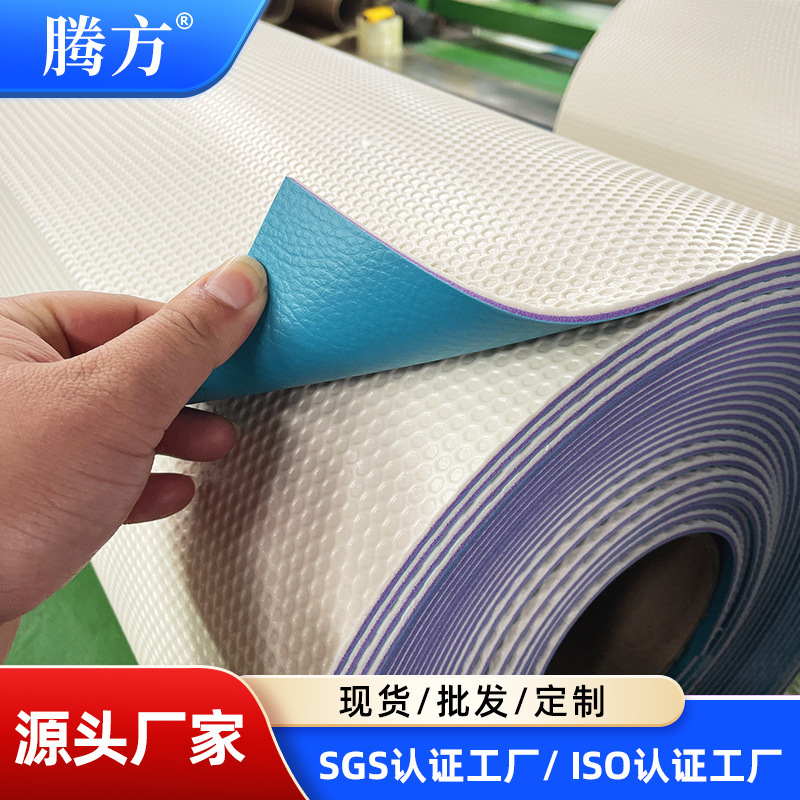 Customized Floor Rubber Badminton Wooden Floor Table Tennis Kidsren's Basketball Pvc Sports Plastic Floor Waterproof and Wear-Resistant