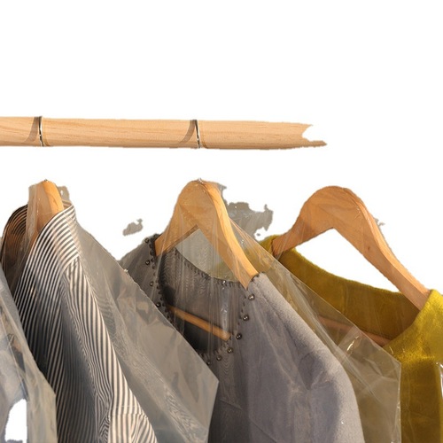 Hangar bag dry cleaning store storage and organization overcoat hanger bag clothing dust cover transparent thick clothing dust bag