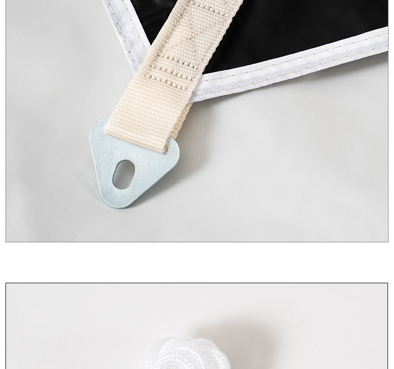 Outdoor Thickened Butterfly-Shaped Canopy with Black Glue Coating for Sun Protection and Rainproofing, Suitable for Camping and Commercial Use, Off-White Tent That Is Not Easy to Tear and Can Add Logo