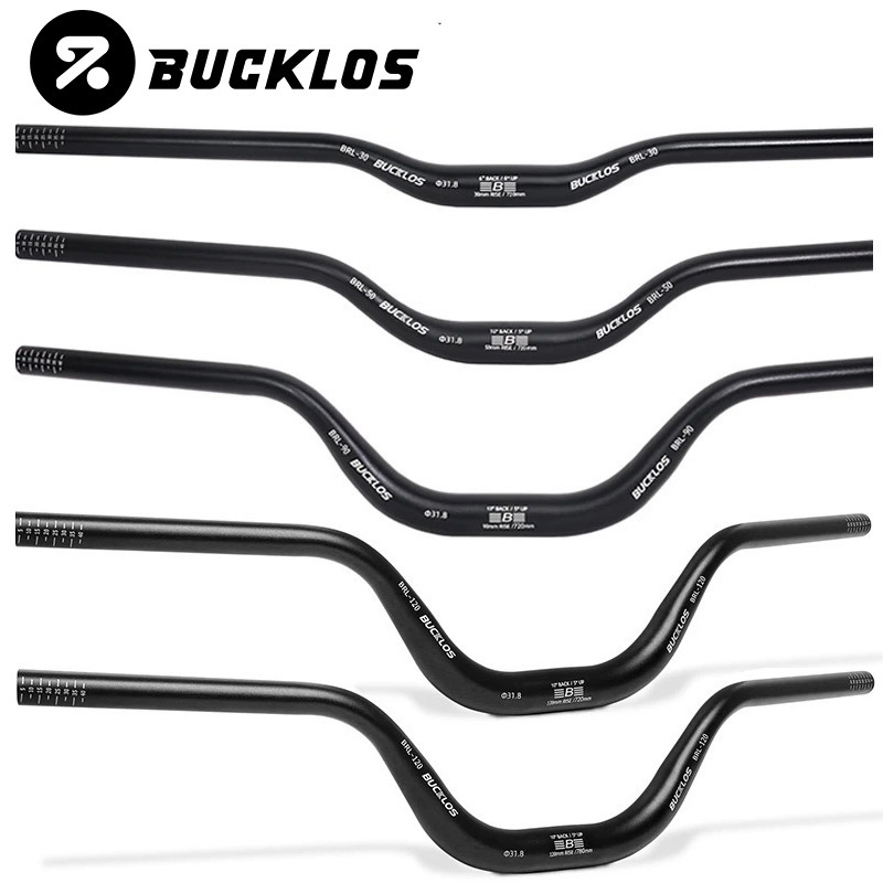 Bucklos Bicycle Handlebar Mountain Bike Handlebar Swallow Handlebar 31.8mm 25.4mm Aluminum Alloy Bicycle Riser Bucklos Bicycle Handlebar Mountain Bike Handlebar Swallow Handlebar 31.8mm 25.4mm Aluminum Alloy Bicycle Riser