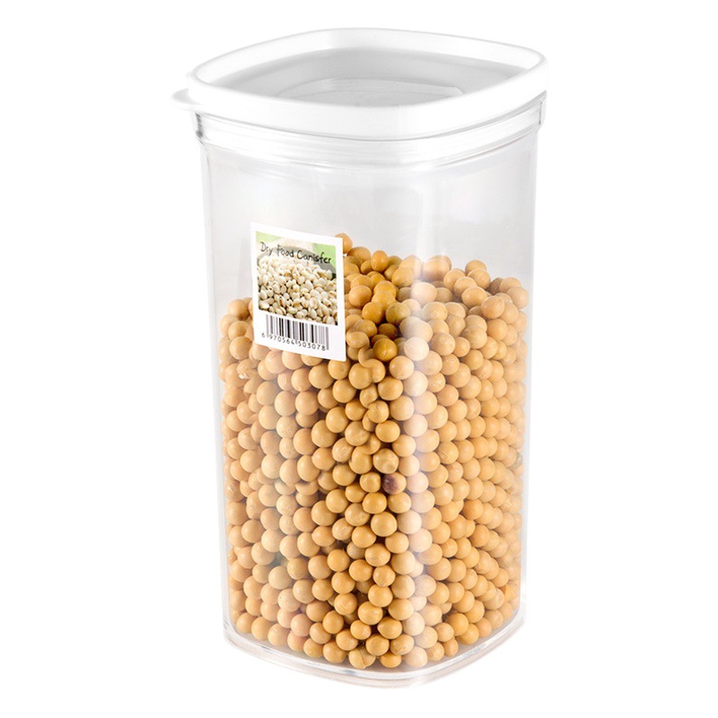Household Sealed Jar Flower Tea Storage Box Grain Cereal Jar Kitchen Storage Jar Transparent Food Grade Plastic Jar