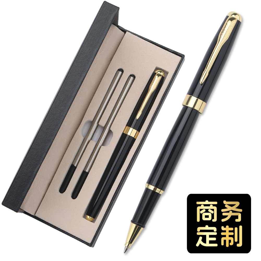 Business High-End Metal Gift Pens, Corporate Customized Conference Signature Pens, Hotel Promotional Gel Pens with Laser Logo
