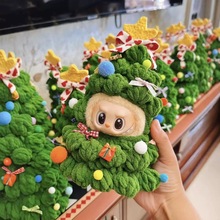 可爱圣诞公仔头套毛绒外套衣服17cm玩偶服配饰创意labubu娃衣