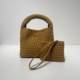 Diving Material Hand-Woven Bag Summer High-End Niche Design Women's Bag Handbag Shoulder Bag Vegetable Basket Bag