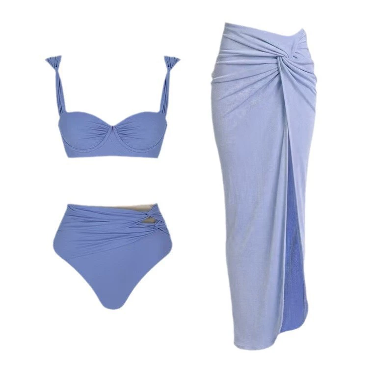 (Cross-border trading), swimwear, sexy fitted set, beach dress, 3 piece set, high waist