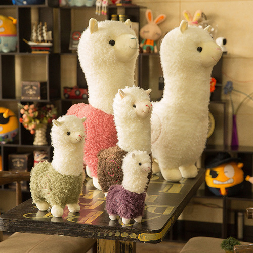 Manufacturer wholesale cute grass mud horse doll alpaca plush toy pillow for girls bed ornaments doll gifts