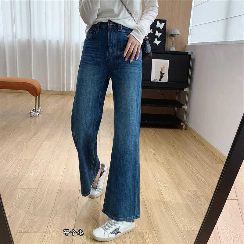 Four-way stretch high-waisted slim-fit non-clingy flared jeans for women, autumn trousers, slim-fit retro bell-bottom pants Four-way stretch high-waisted slim-fit non-clingy flared jeans for women, autumn trousers, slim-fit retro bell-bottom pants