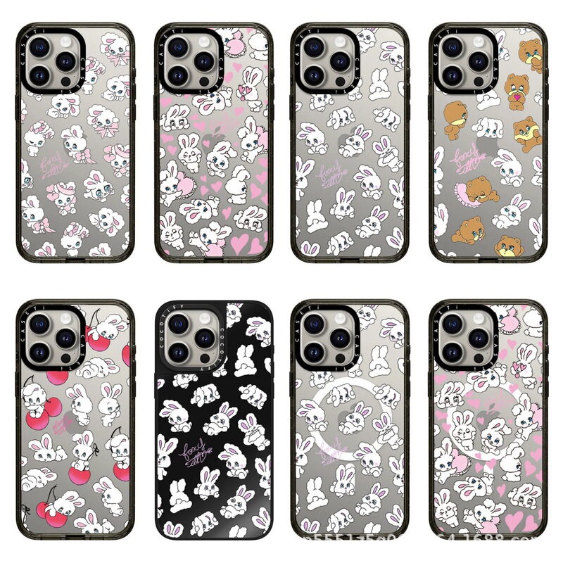 Bowknot Naughty Heart White Rabbit C Series Suitable for iPhone Apple 17 Pro Max Phone Case 16/15 Celebrity Edition Bowknot Naughty Heart White Rabbit C Series Suitable for iPhone Apple 17 Pro Max Phone Case 16/15 Celebrity Edition
