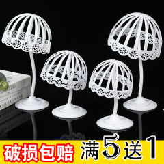 黒色成人帽子ラック帽子トート帽子サポート展示棚棚売り場道具プラスチックモデルスタンド白卸売り