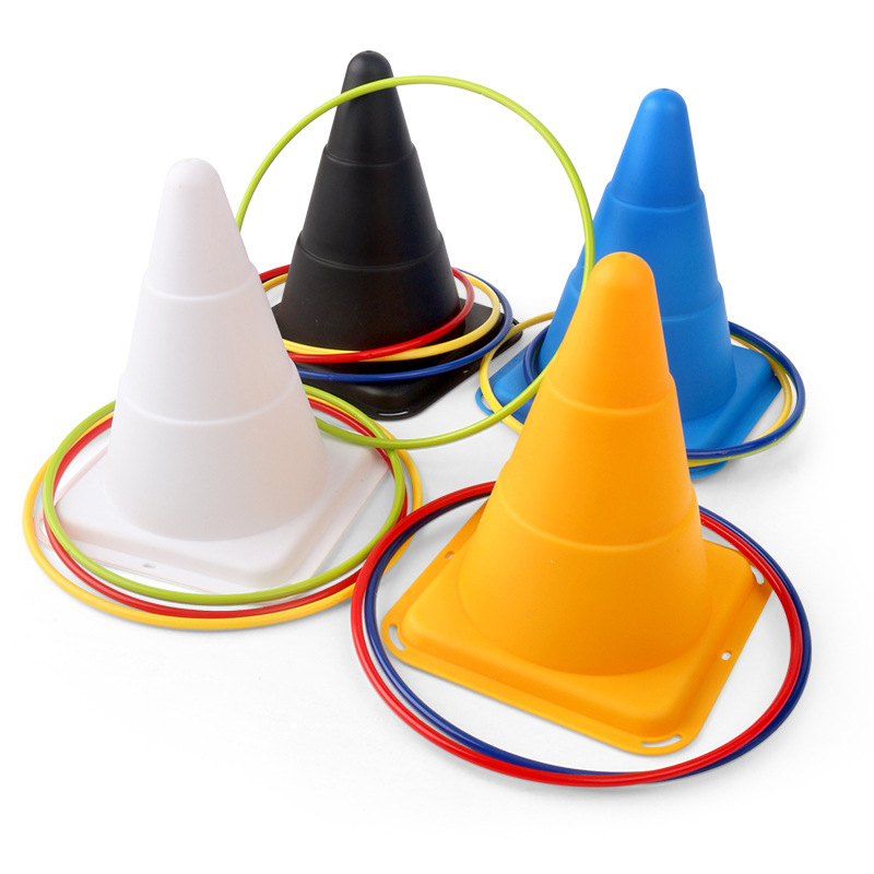 Juguetes de lanzamiento de ocio para niños indoor y al aire libre juego de barricadas de plástico de entrenamiento de sensación de drible