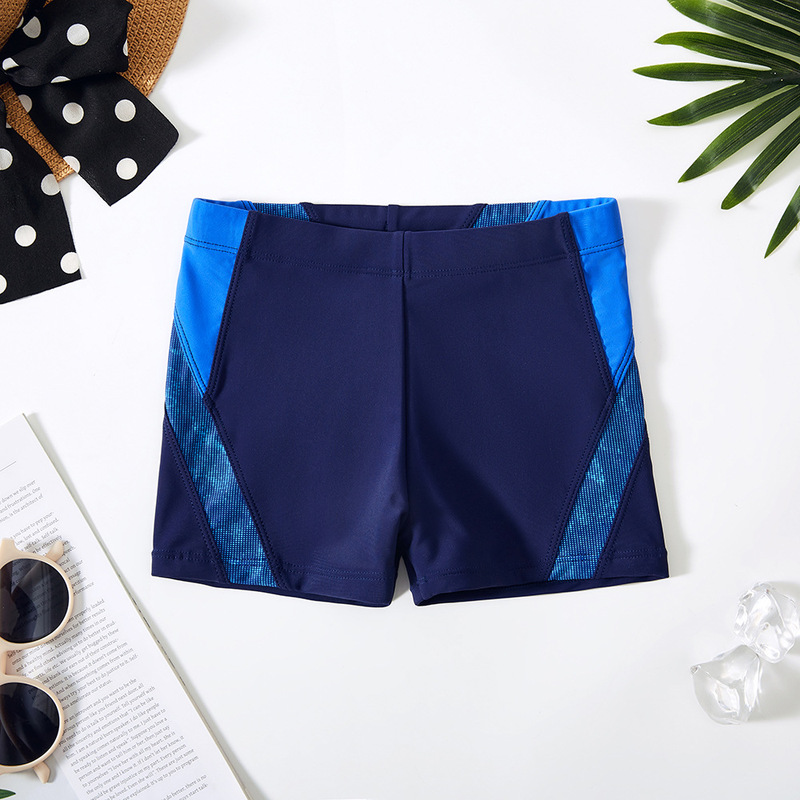Factory Direct boys' boxer swimming trunks 4-12 years old special offer color matching Factory Direct boys' boxer swimming trunks 4-12 years old special offer color matching