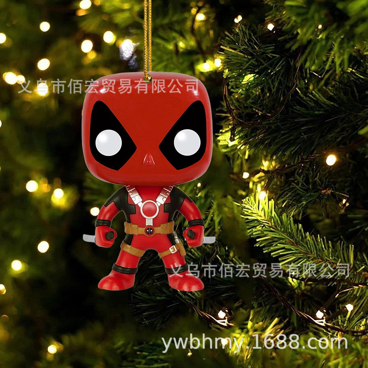 2023 nueva llegada Avenge Navidad colgando adornos árbol de Navidad héroe estatua colgante decoración del hogar Decoración del coche plana