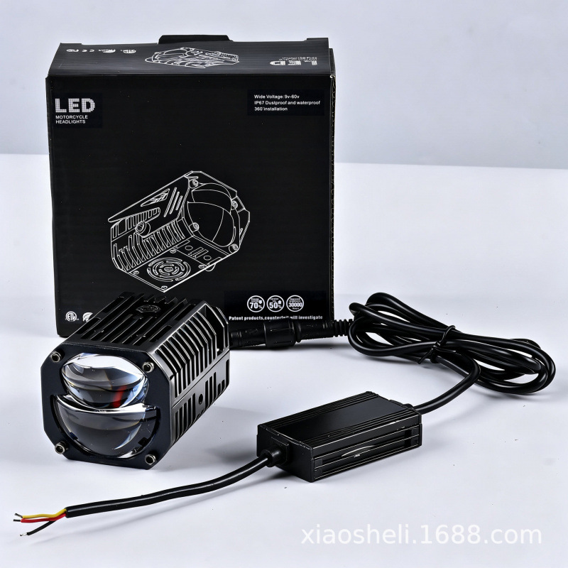 Modelo general de lente superbrillante faro láser super condensador de emisión de largo alcance luz intensa luz tangente faro exterior modificado y instalado