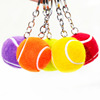 Big tennis pendant with zipper, 3.5cm, Birthday gift, 6 colors