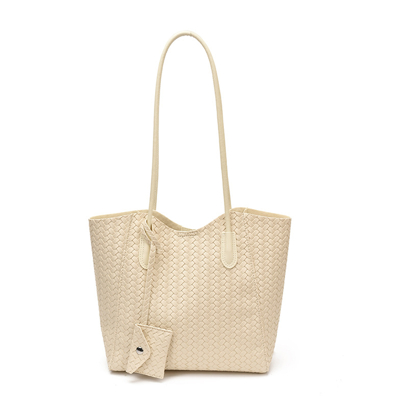 Bolso de mujer 2026 nuevo estilo transfronterizo de alta calidad tejido de moda canasta de verduras de hombro bajo la axila bolso de madre