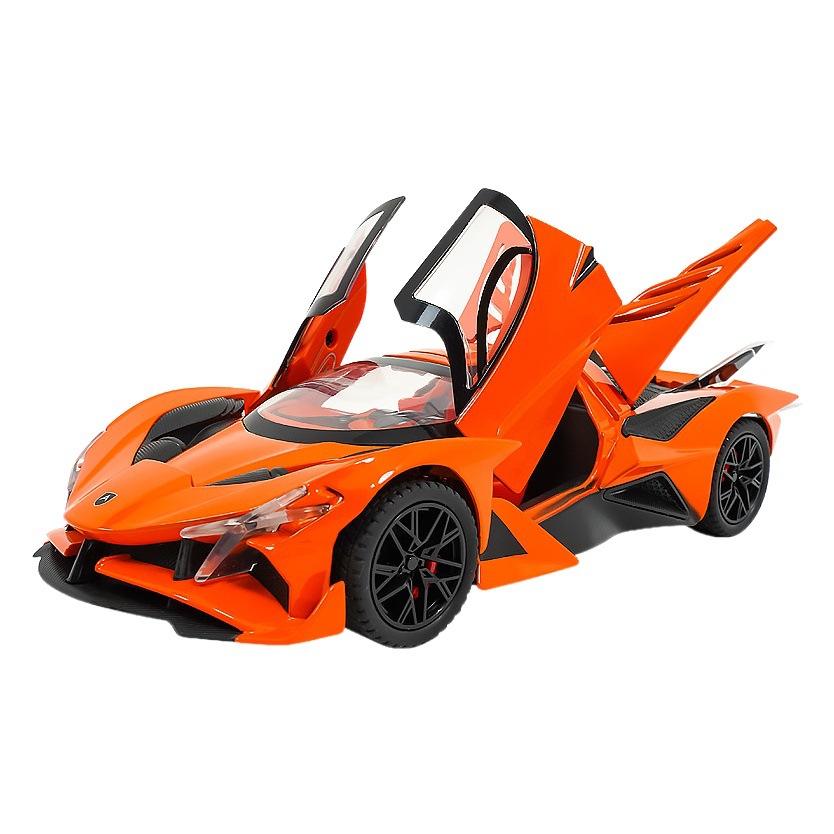 1: 24 Apollo EVO Spray modelo de automóvil de aleación recargable eco sonido y luz marea para jugar adornos juguetes para niños