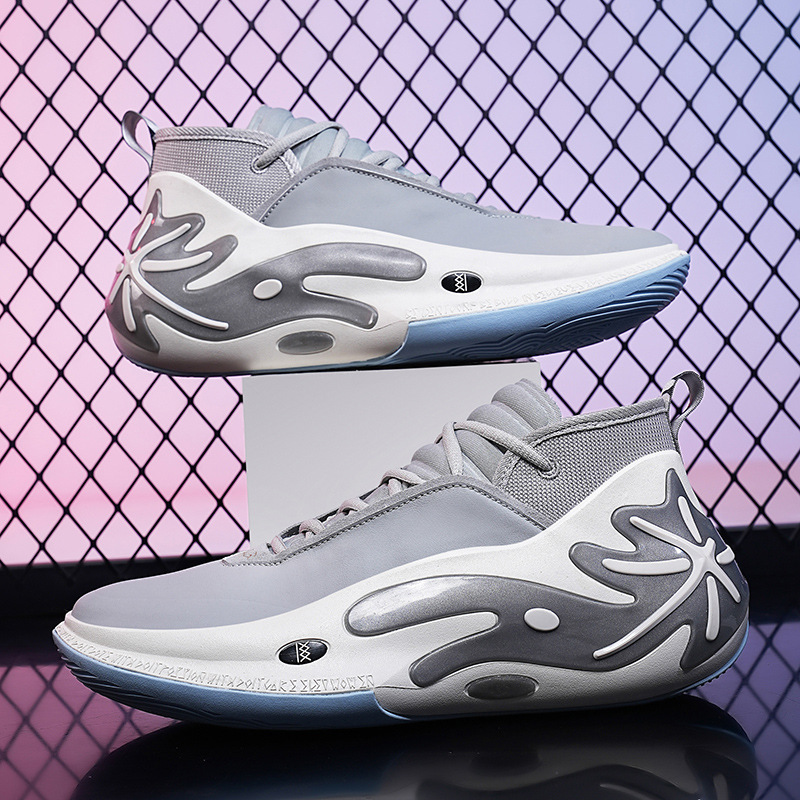 Zapatos de baloncesto de alta calidad de alta resistencia sonora masculina 11 rebote zapatos deportivos para niños amortiguadores zapatos de baloncesto de mujer de combate real
