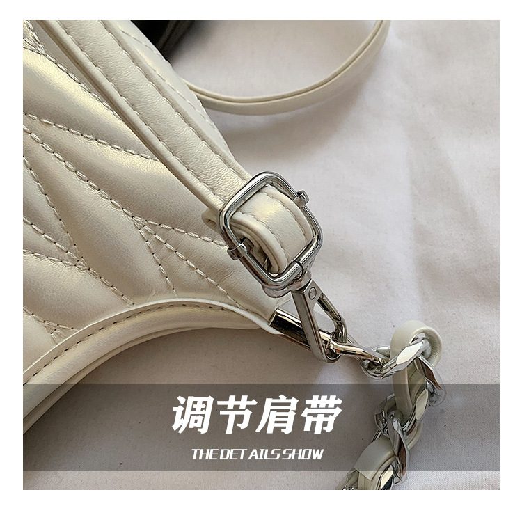 Fashionable diamond-encrusted diamond-shaped chain underarm bag 2025 Summer new style versatile daily commuting crossbody bag for women undefined