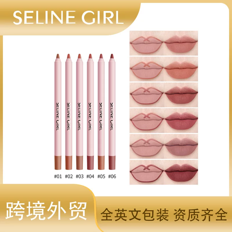Карандаш для губ Celine S018, увлажняющий водостойкий стойкий, 12 оттенков