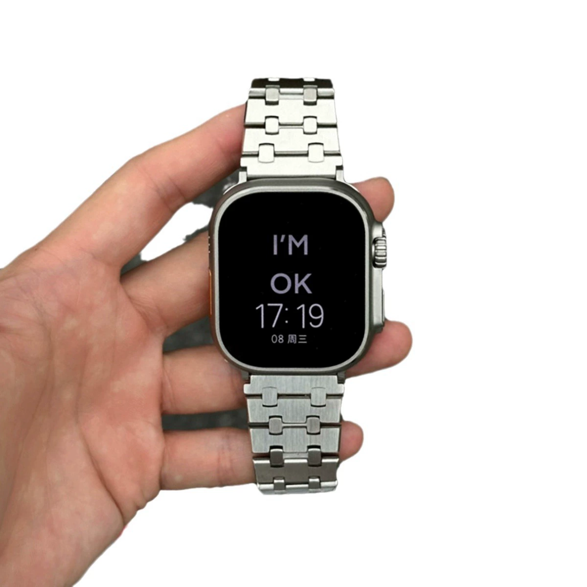 Подходит для Apple Watch 10 поколения SE, Yinjie нержавеющая сталь, Gundam ремешок для мужчин, Apple IWATCH S9 S8 S7
