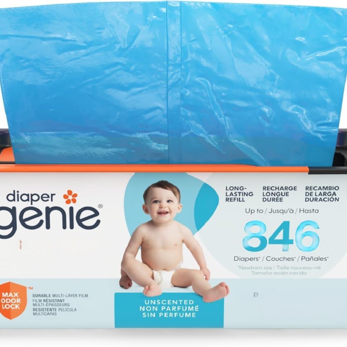 Genie Easy Roll Signature Diaper Bucket Replacement Box Cross-Border Environmentally Friendly Durable Portable