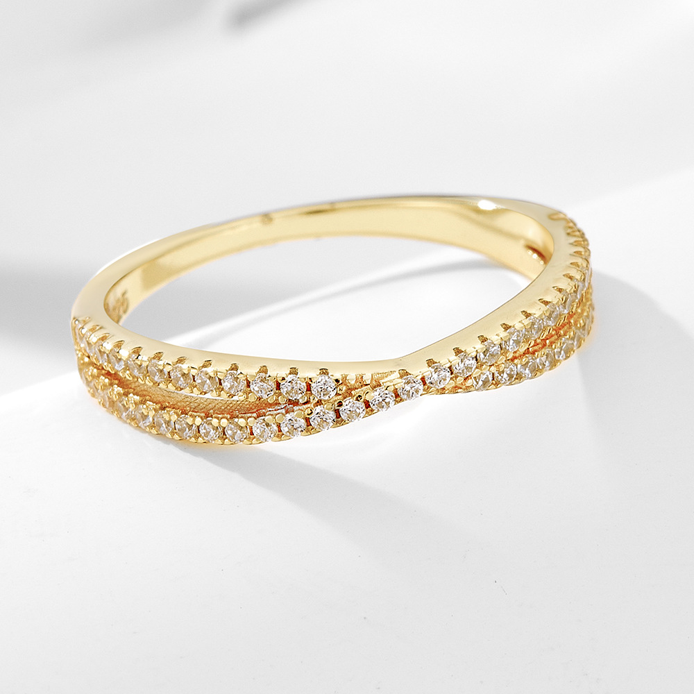 Anello di design in argento sterling 925 e zircone 5a donna_voghion.com