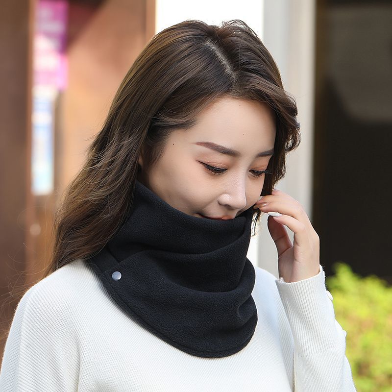 Warm Scarf Autumn and Winter Thickened Windproof Neck Cover Anti-cold Unisex Fleece Scarf Riding Cold-proof Artifact