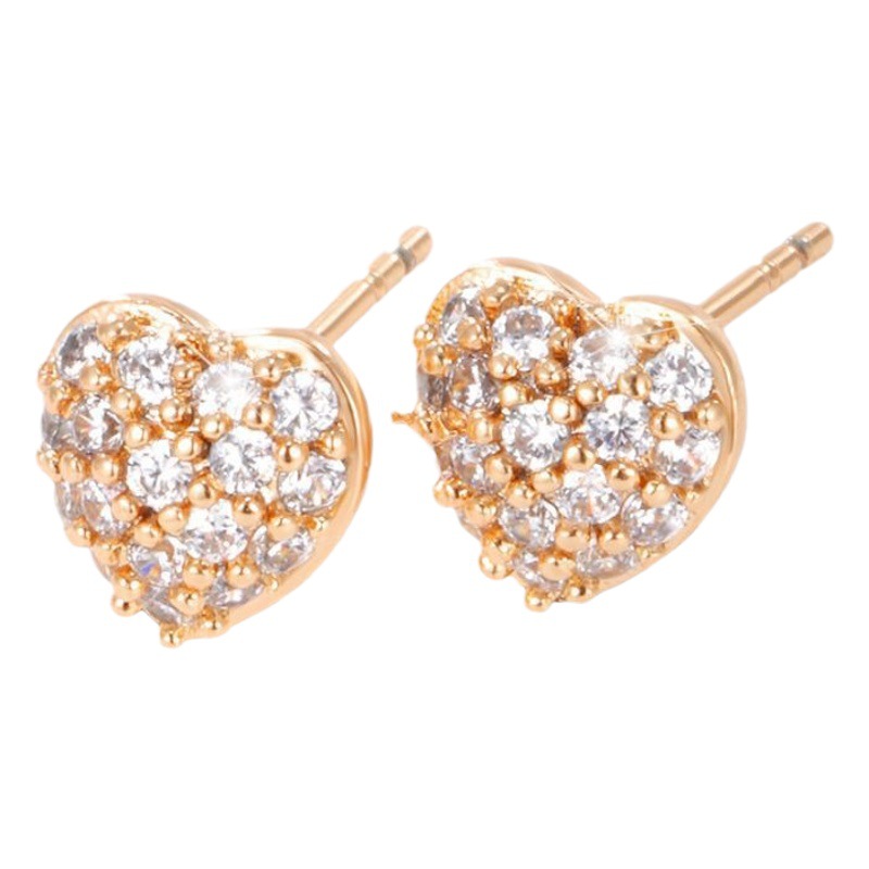 Pendientes encantadores chapados en oro de la aleación del perno prisionero del hueso del oído lindo de la pequeña