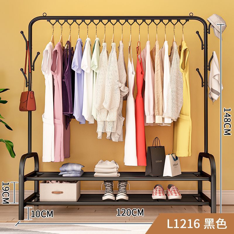 [이중 수납층] 길이 120CM 블랙