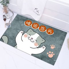 Home Cartoon Animal Entrance Door Crystal Felt Anti-Slip Cartoon Entrance Mat Door Mat Entrance Mat Welcome Mat