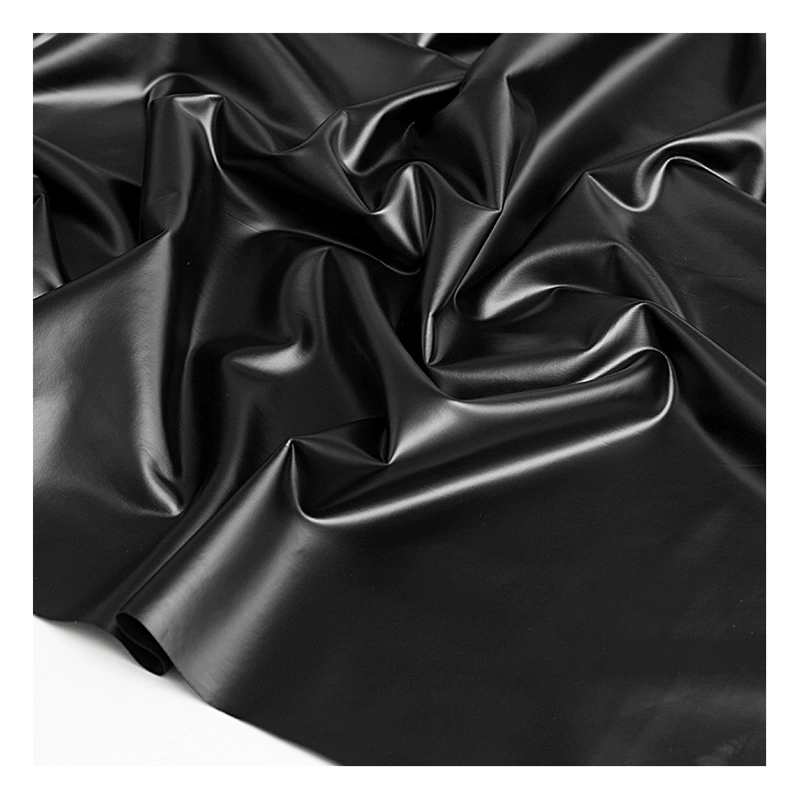 Elastic knitted matte cloth, polyurethane design trousers